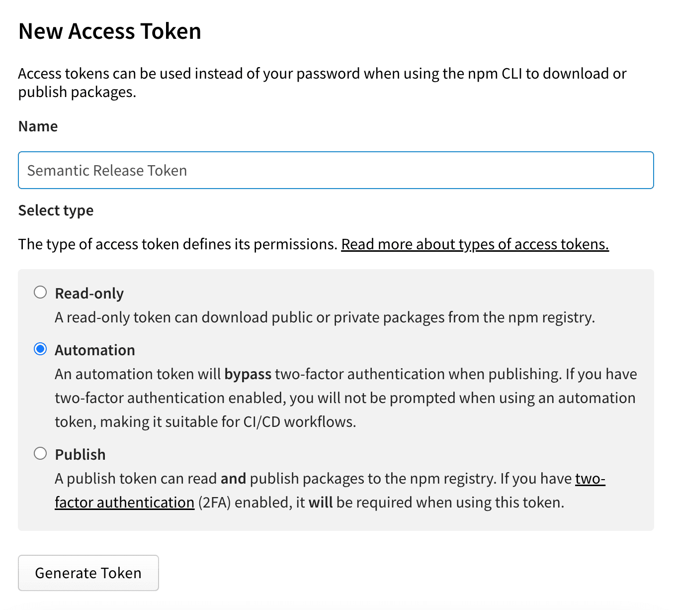 new access token
