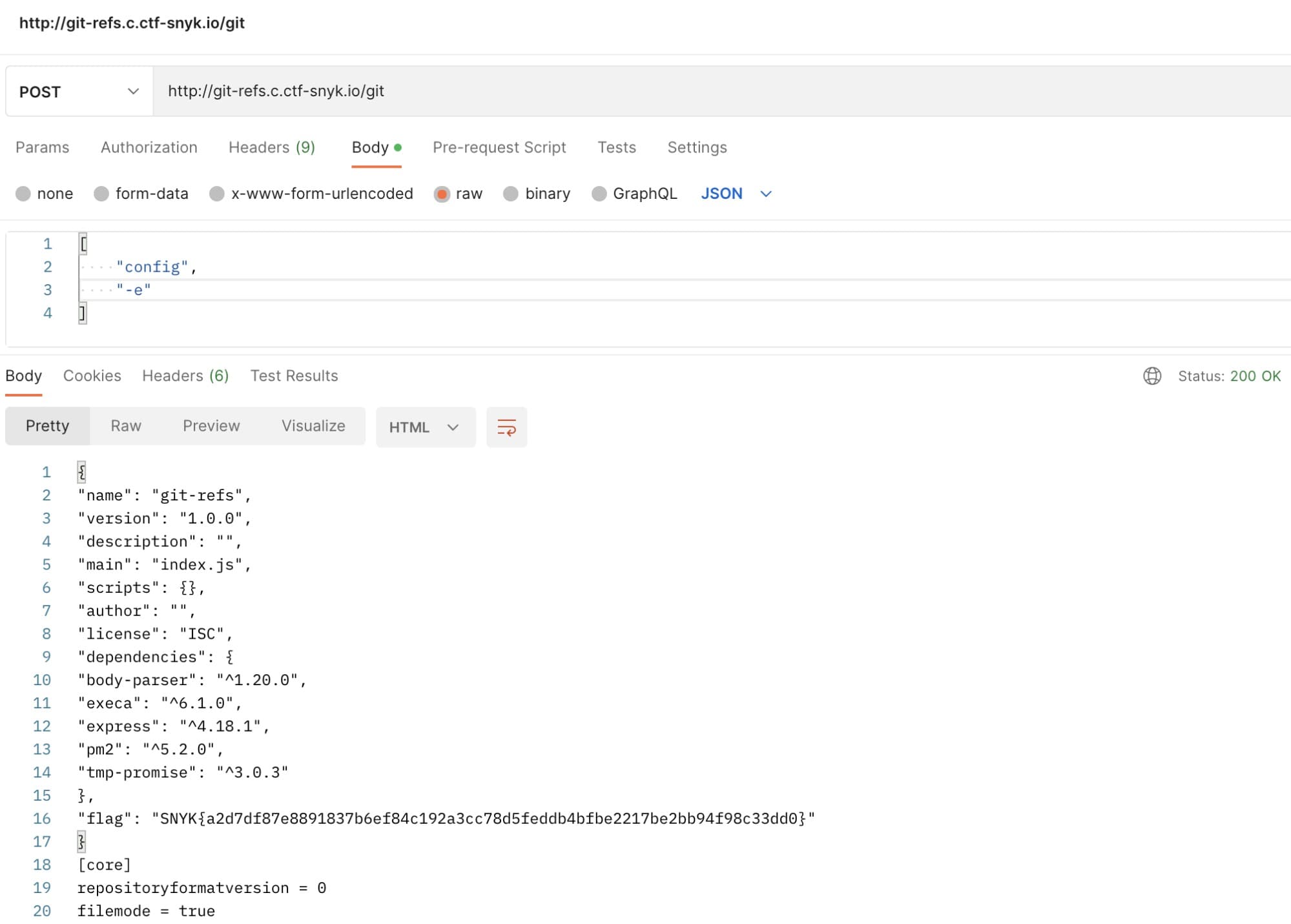 Fetch the Flag CTF 2022 writeup gitrefs Snyk