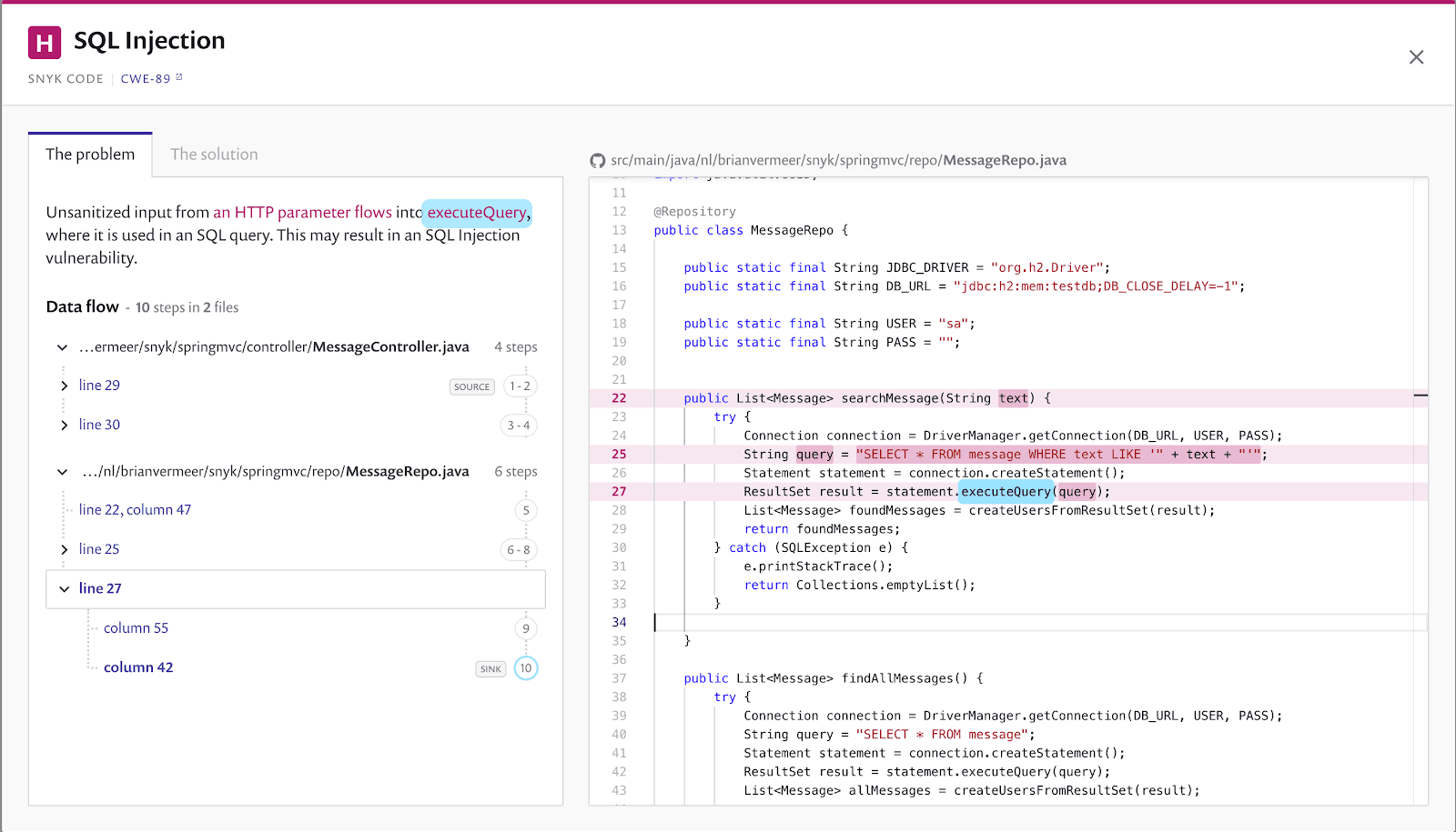 blog-spring-mvc-sql-injection