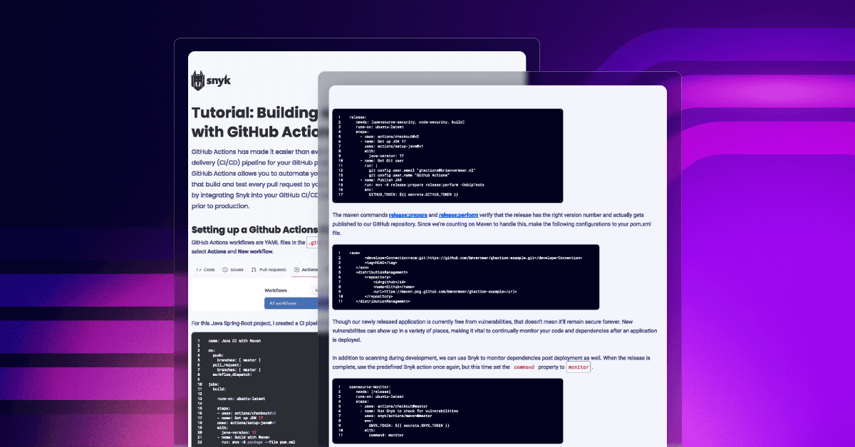 CICD GitHub Actions Java Tutorial