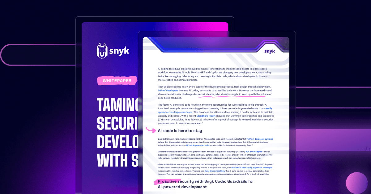 Taming AI Code: Securing Gen AI Development with Snyk