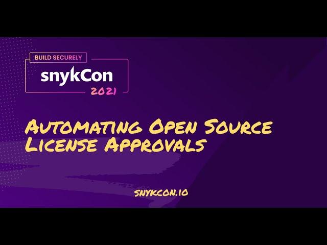 Automating Open Source License Approvals
