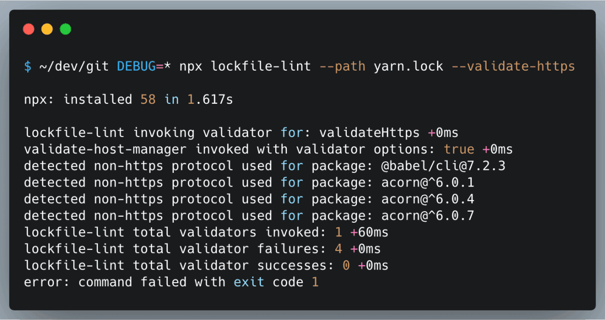 lockfile-lint-example