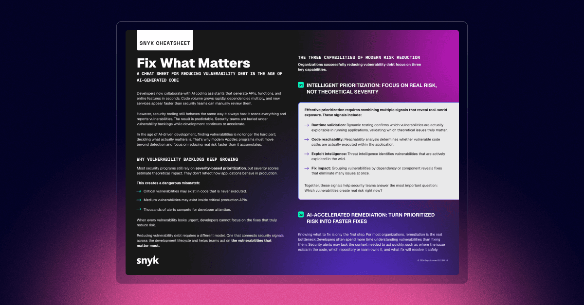 resource cheatsheet fix what matters