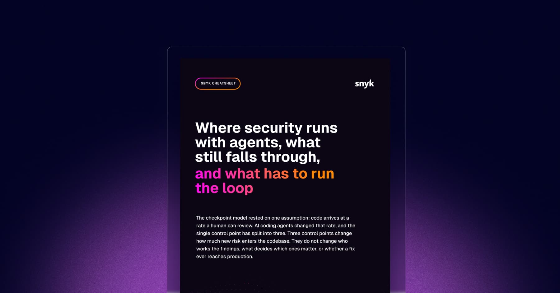 resource cs Where security runs with agents what still falls through and what has to run the loop hsoitx