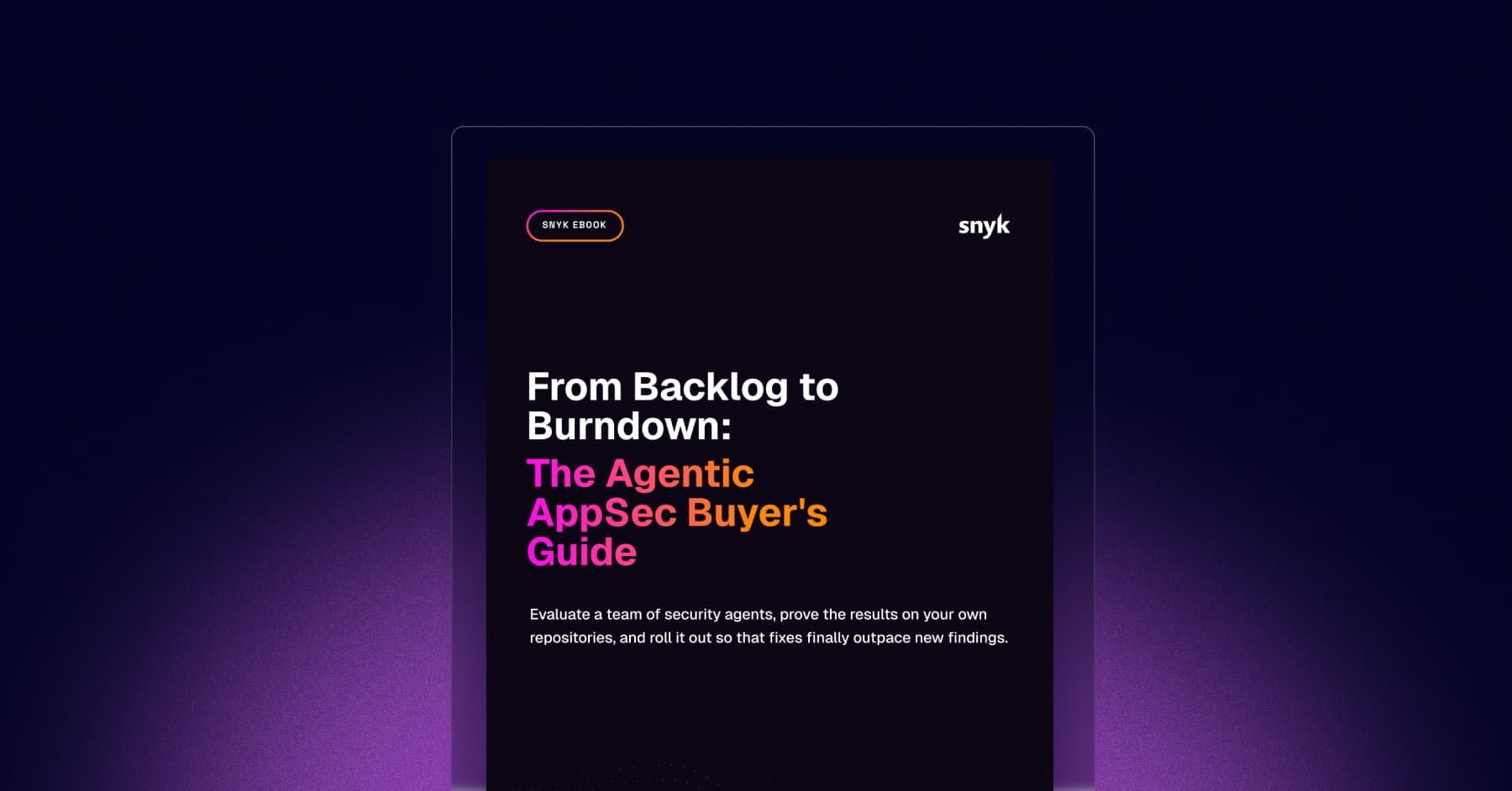 resource cs Agentic AppSec Launch eBook