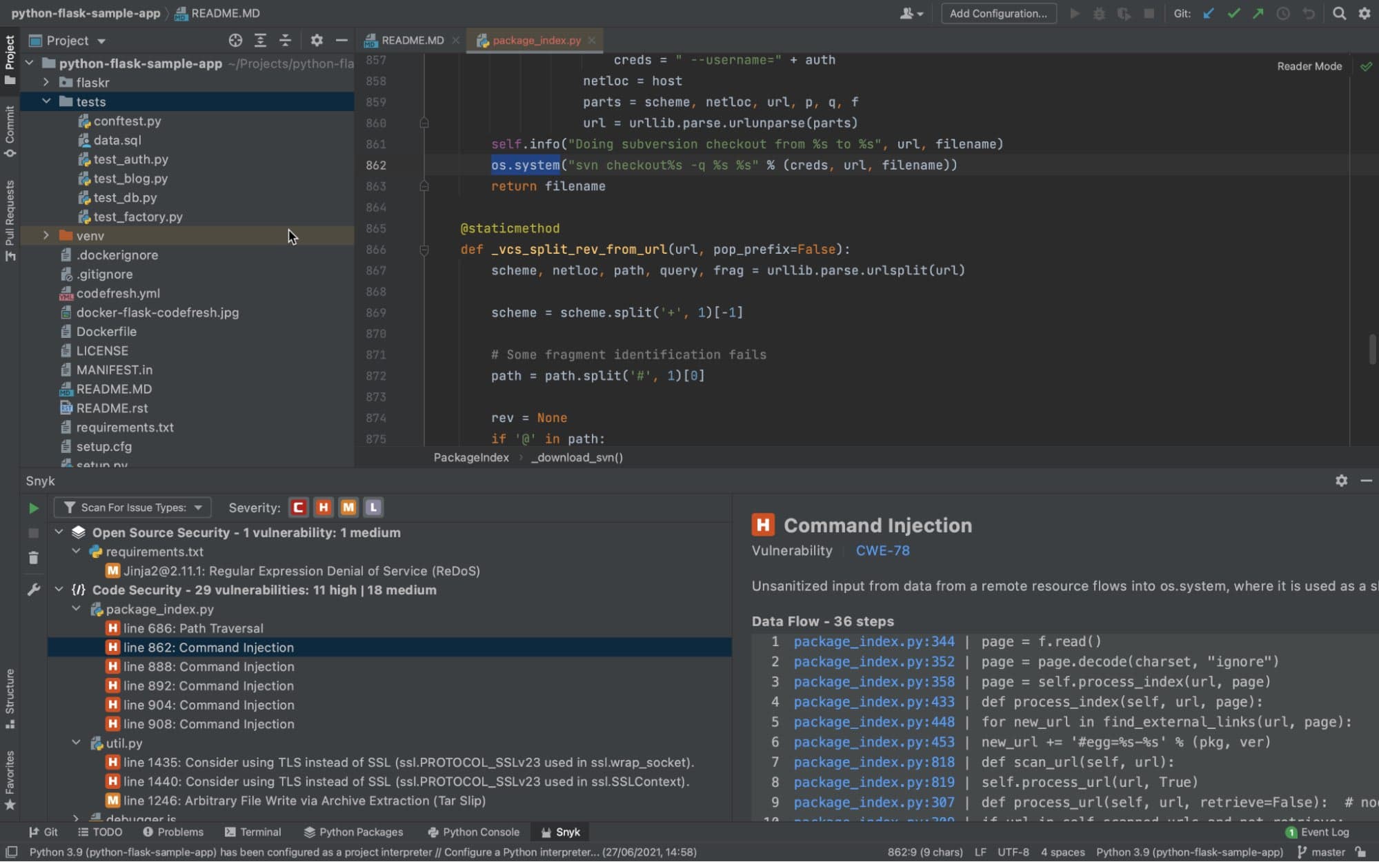 Getting started with Snyk for secure Python development | Snyk
