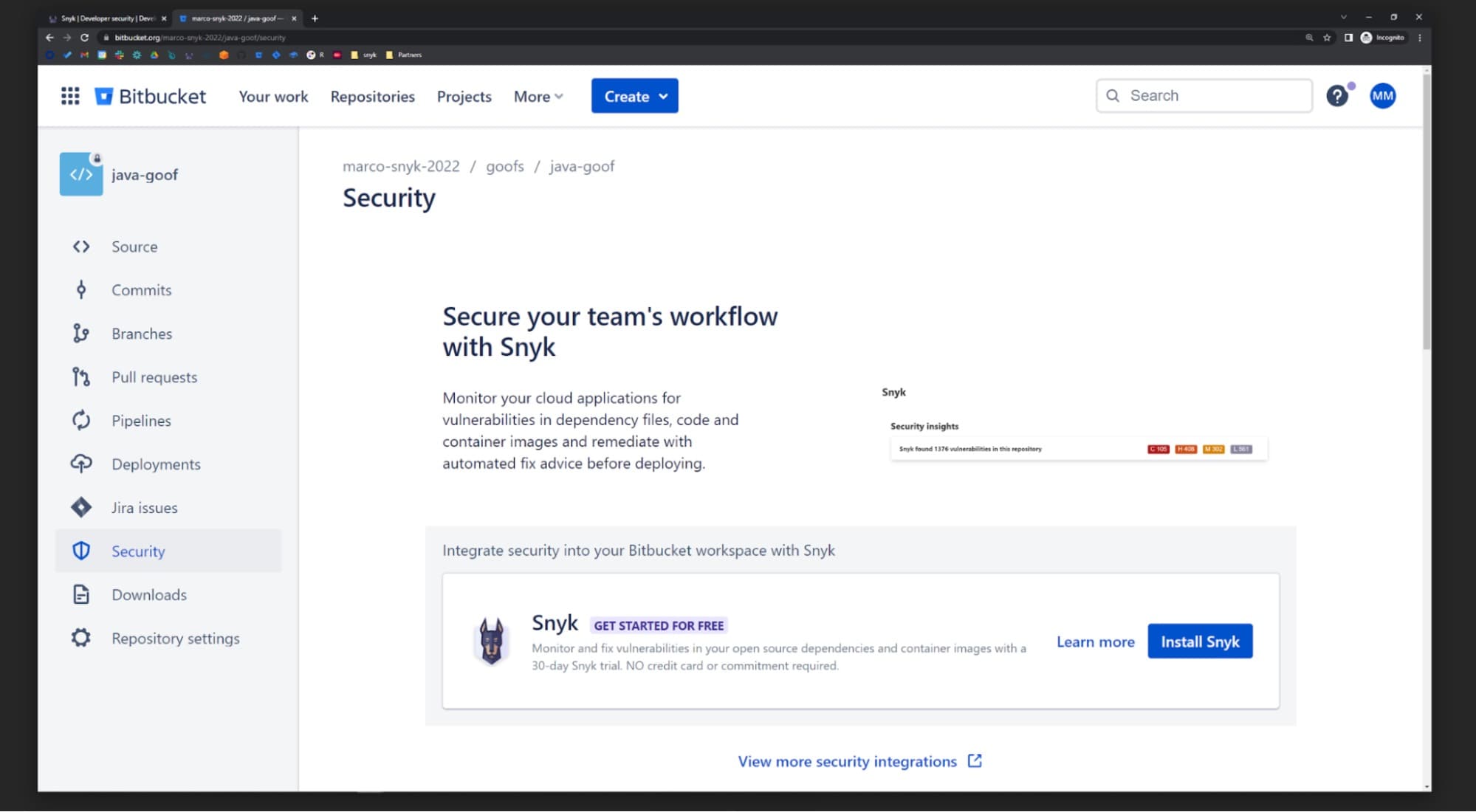 Snyk’s new native integration with Bitbucket Cloud emphasizes dev-first ...