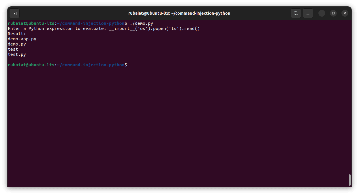 Command injection in Python: examples and prevention | Snyk