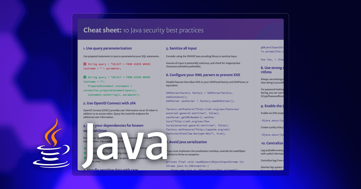 Java Security Platform | Snyk